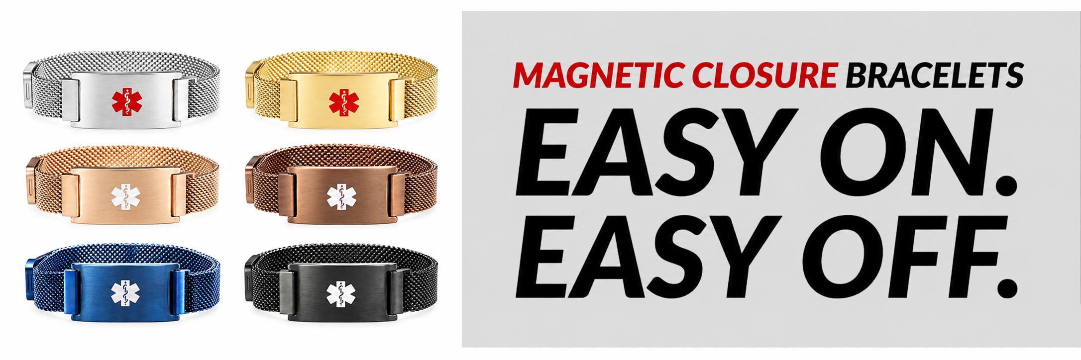 Magnetic Closure Bracelets